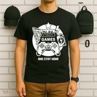 Play Games And Stay Home T-Shirt thumb 6