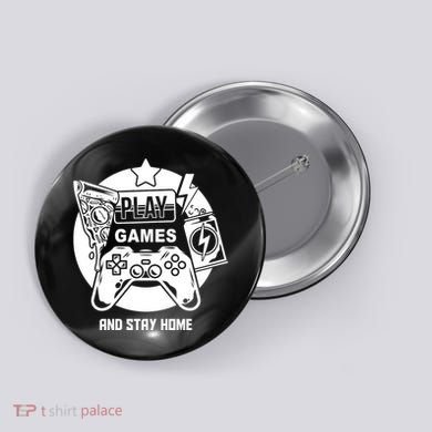 Play Games And Stay Home Button