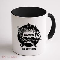 Play Games And Stay Home Coffee Mug thumb 1