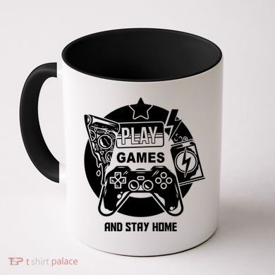 Play Games And Stay Home Coffee Mug