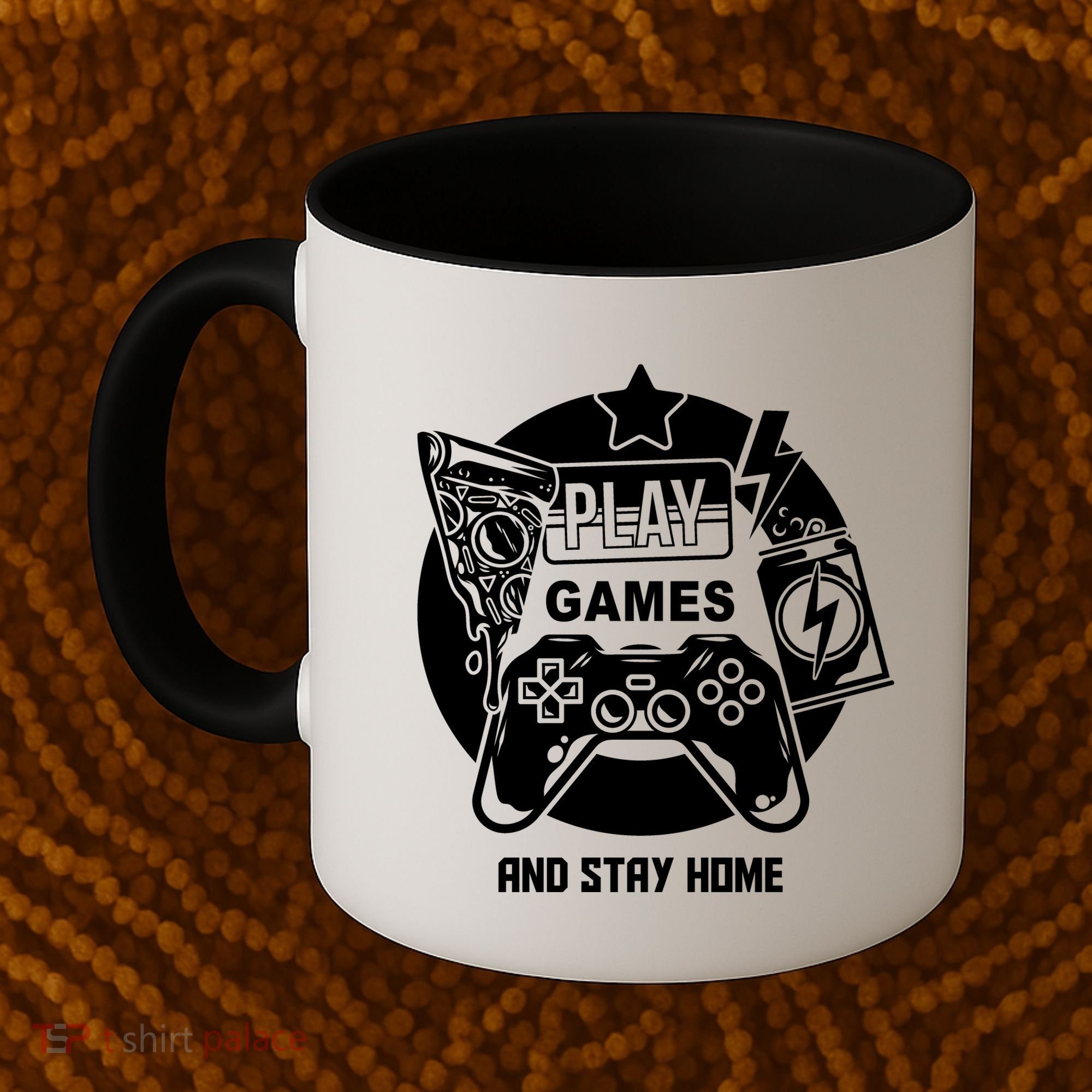 Play Games And Stay Home Coffee Mug
