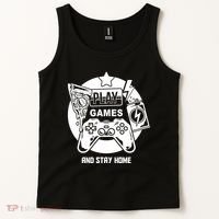 Play Games And Stay Home Tank Top thumb 2