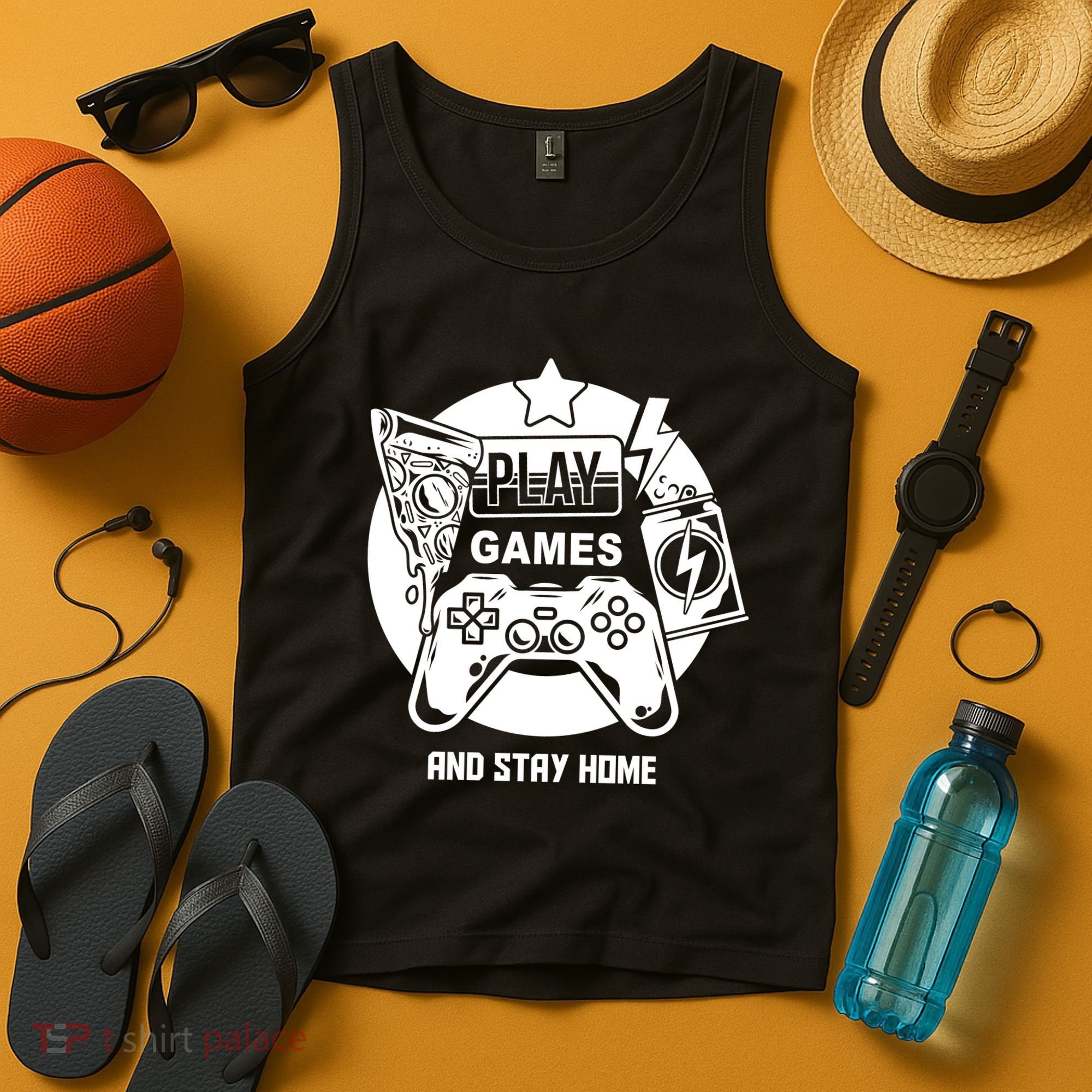 Play Games And Stay Home Tank Top