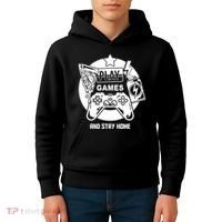 Play Games And Stay Home Kids Hoodie thumb 4