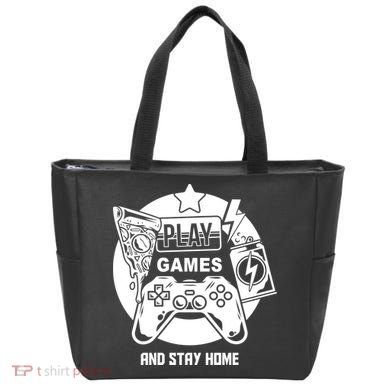 Play Games And Stay Home Tote Bag