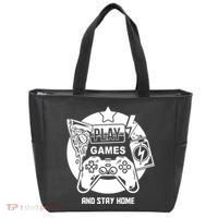 Play Games And Stay Home Tote Bag thumb 0