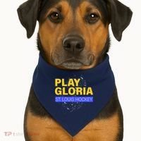 Play Gloria St. Louis Hockey USA-Made Doggie Bandana thumb 1