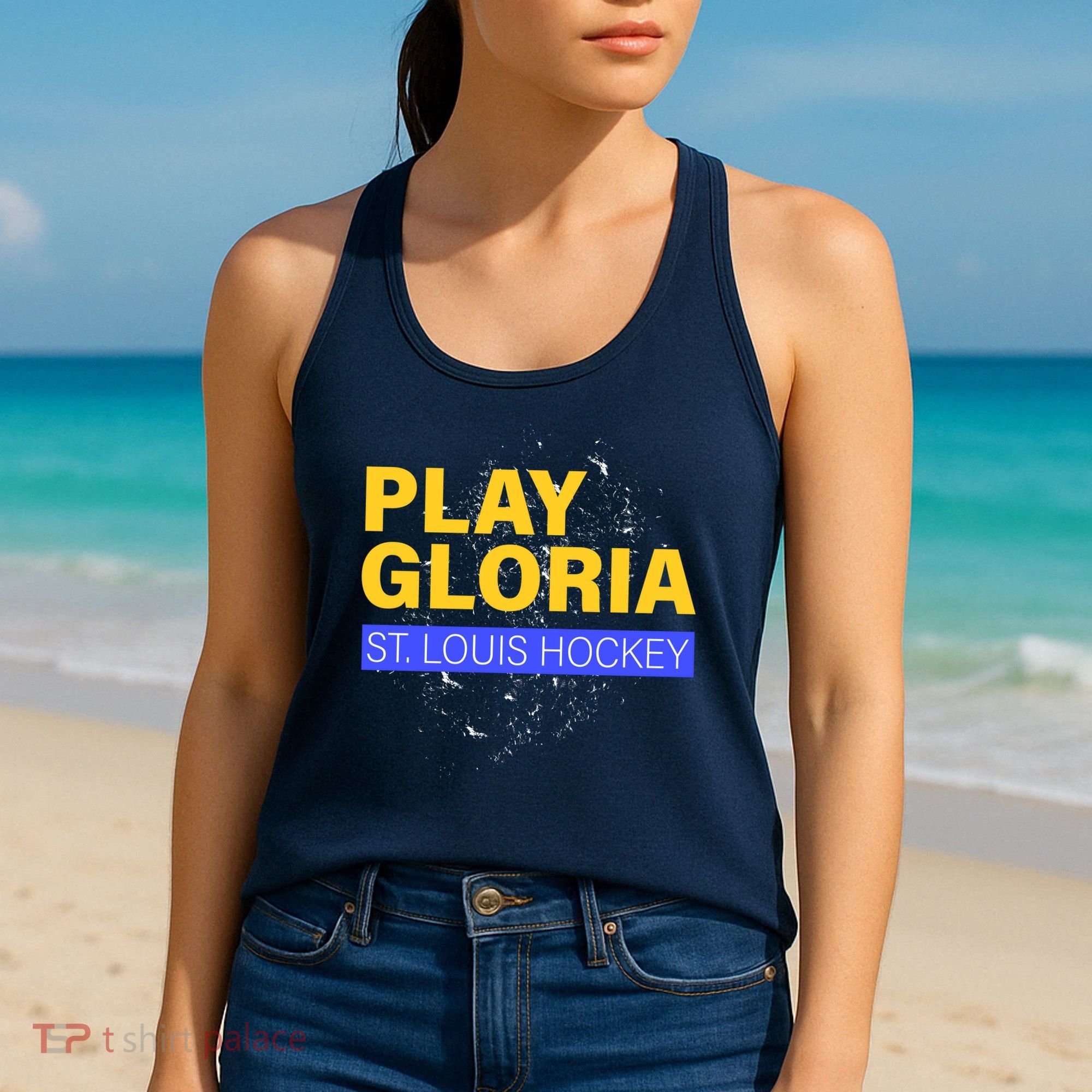 Play Gloria St. Louis Hockey Women's Tank Top