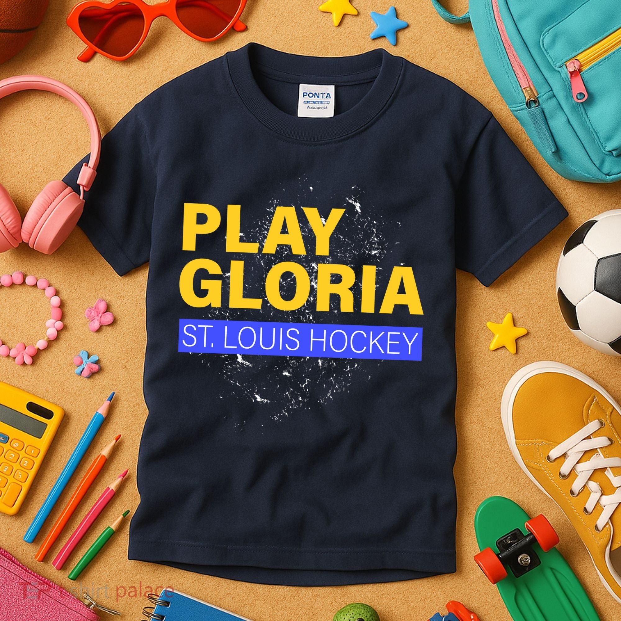 Play Gloria St. Louis Hockey Kids T-Shirt
