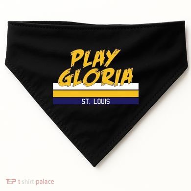 Play Gloria St. Louis Hockey Stripes USA-Made Doggie Bandana