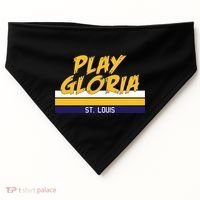 Play Gloria St. Louis Hockey Stripes USA-Made Doggie Bandana thumb 0