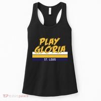 Play Gloria St. Louis Hockey Stripes Women's Tank Top thumb 0