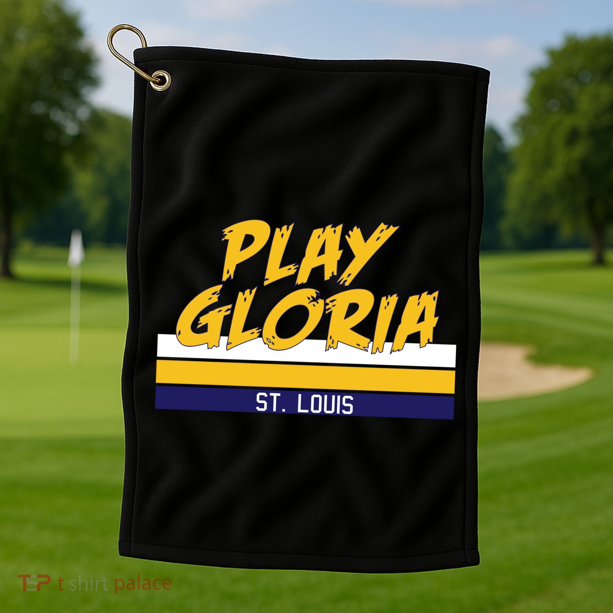 Play Gloria St. Louis Hockey Stripes Golf Towel