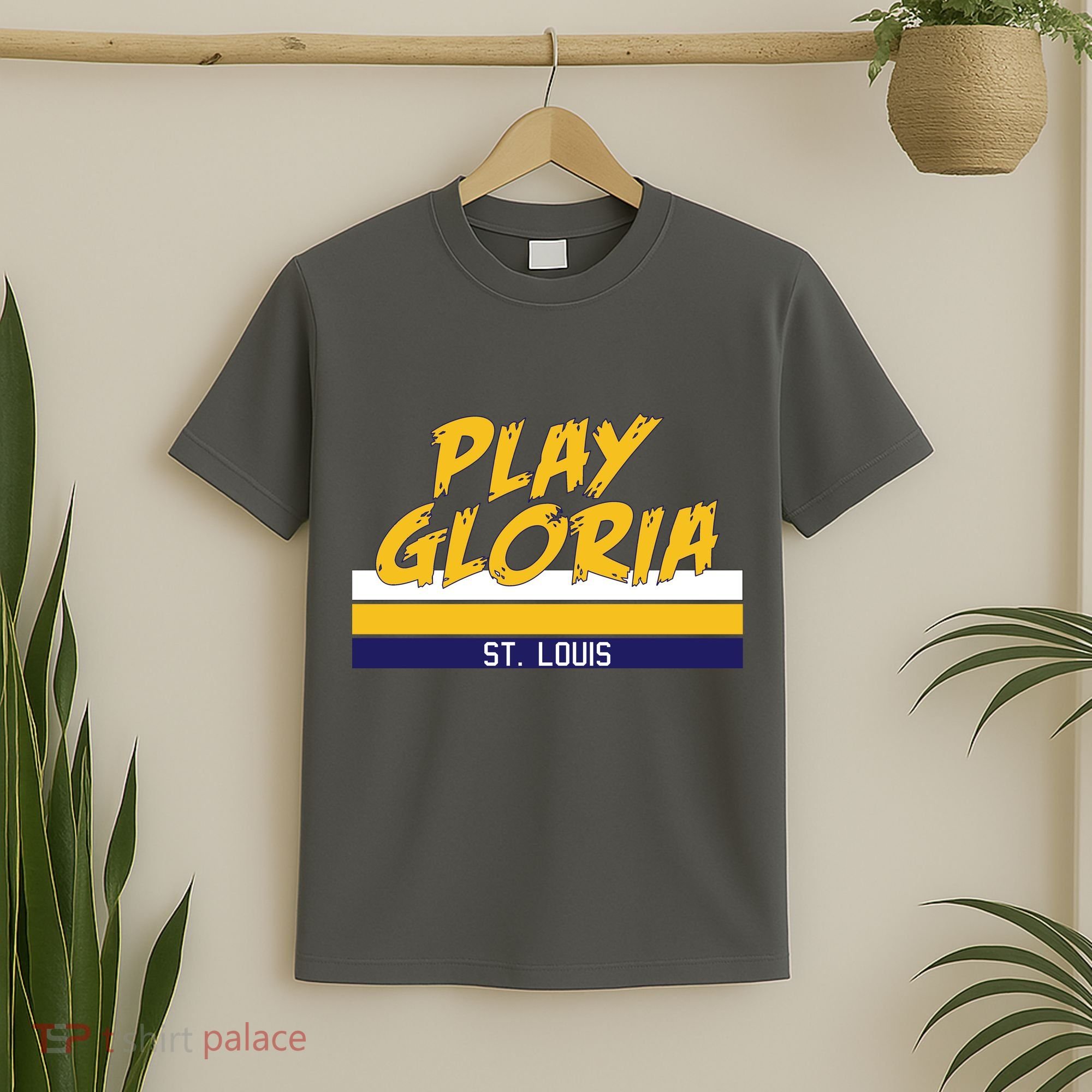 Play Gloria St. Louis Hockey Stripes T-Shirt