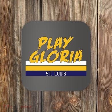Play Gloria St. Louis Hockey Stripes Coaster