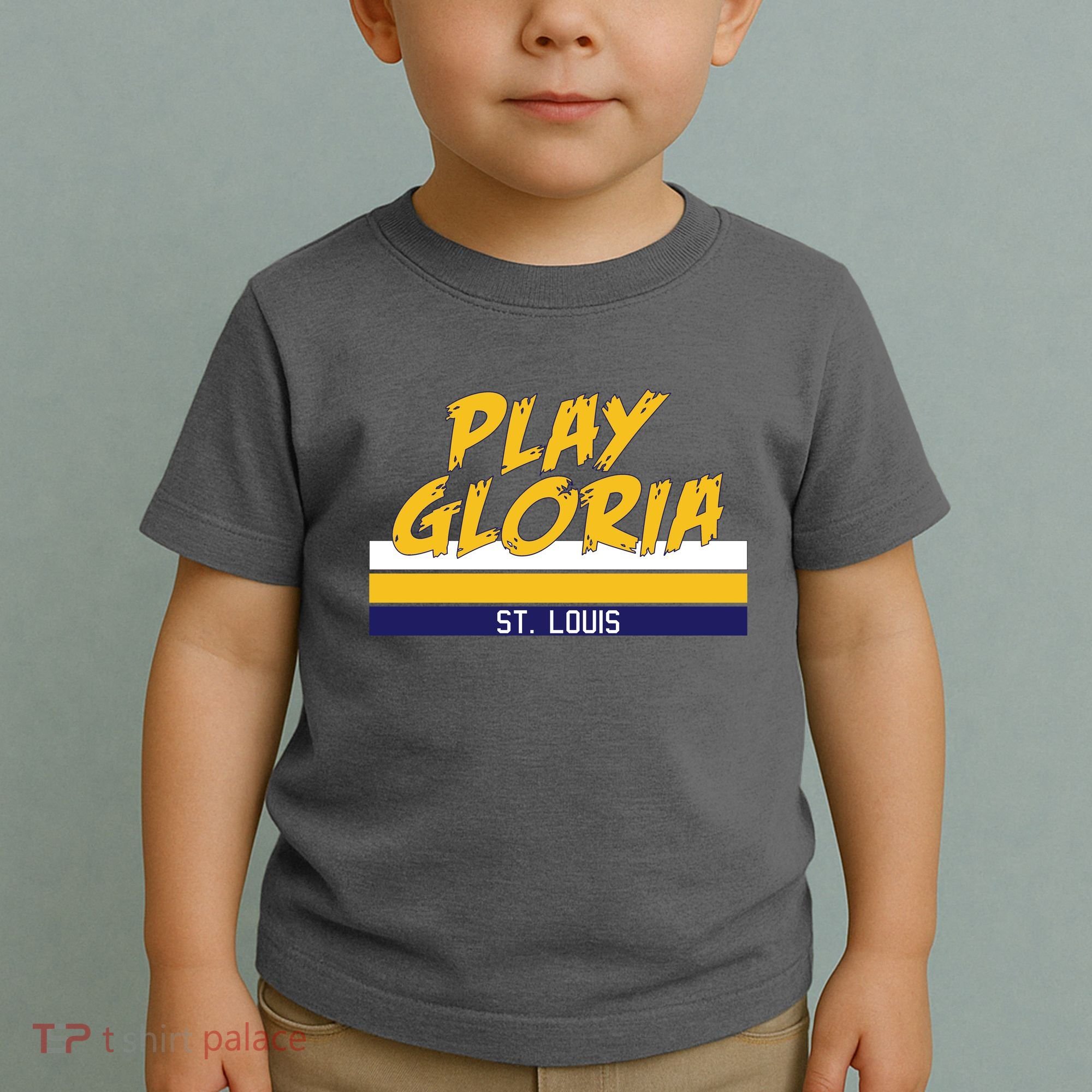 Play Gloria St. Louis Hockey Stripes Toddler T-Shirt
