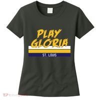 Play Gloria St. Louis Hockey Stripes Women's T-Shirt thumb 0