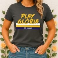 Play Gloria St. Louis Hockey Stripes Women's T-Shirt thumb 2
