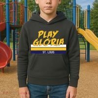 Play Gloria St. Louis Hockey Stripes Kids Hoodie thumb 2