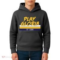 Play Gloria St. Louis Hockey Stripes Kids Hoodie thumb 4
