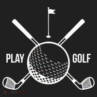 Play Golf Golfball Clubs Crossbones Women's Sweatshirt thumb 2