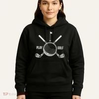 Play Golf Golfball Clubs Crossbones Hoodie thumb 5