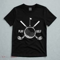 Play Golf Golfball Clubs Crossbones T-Shirt thumb 5