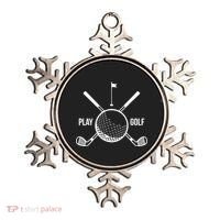 Play Golf Golfball Clubs Crossbones Ornament thumb 0