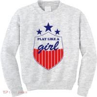 Play Like A Girl Kids Sweatshirt thumb 0