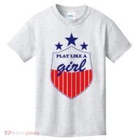 Play Like A Girl Kids T-Shirt thumb 0