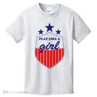 Play Like A Girl Kids T-Shirt thumb 0