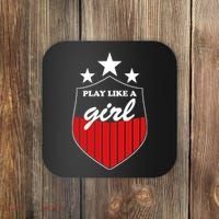 Play Like A Girl Coaster thumb 0