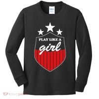 Play Like A Girl Kids Long Sleeve Shirt thumb 0