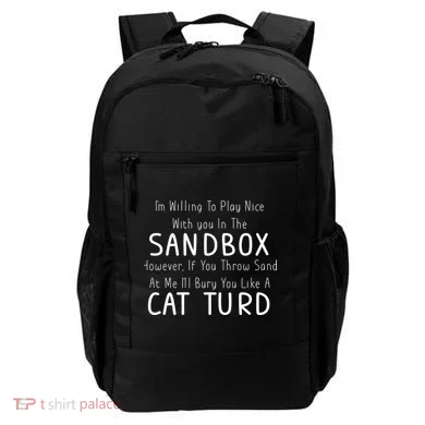 Play Nice Sandbox Cat Turd Backpack