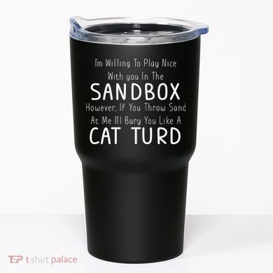 Play Nice Sandbox Cat Turd Tumbler
