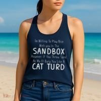 Play Nice Sandbox Cat Turd Women's Tank Top thumb 2
