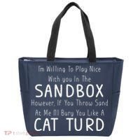 Play Nice Sandbox Cat Turd Tote Bag thumb 0