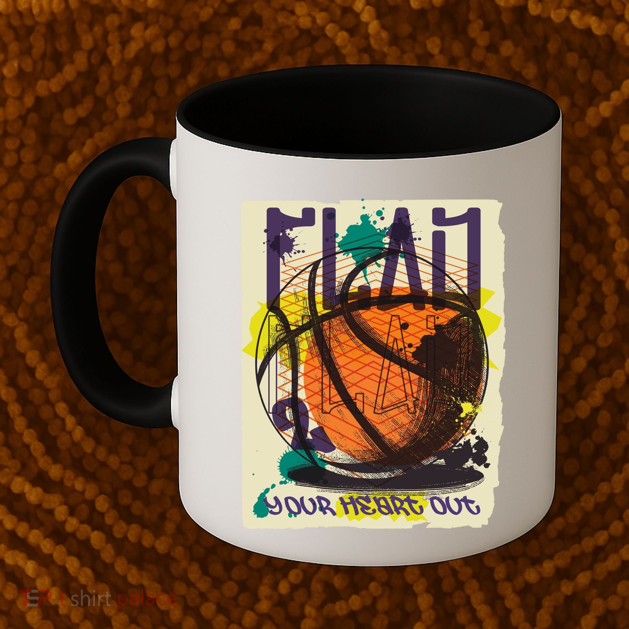 Play Your Heart Out Basketball Coffee Mug