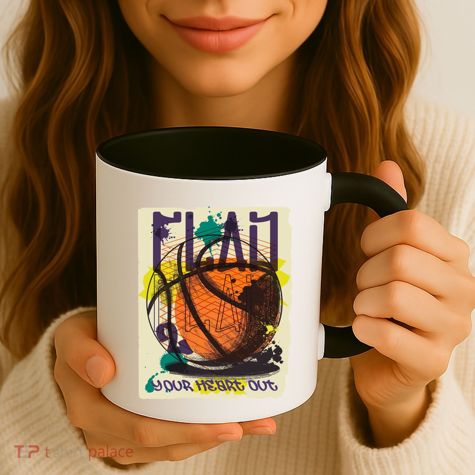Play Your Heart Out Basketball Coffee Mug