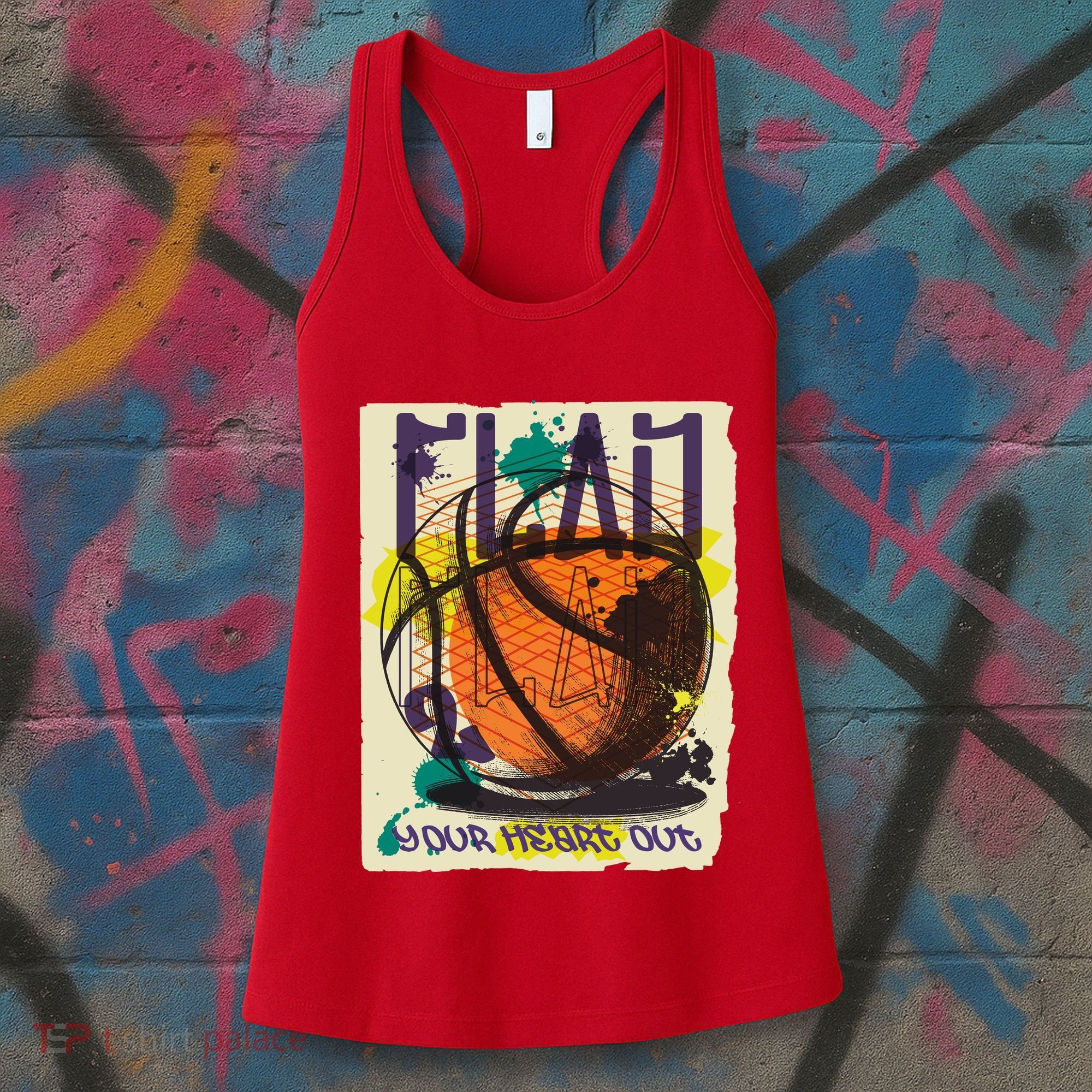 Play Your Heart Out Basketball Women's Tank Top