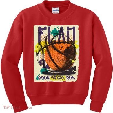 Play Your Heart Out Basketball Kids Sweatshirt