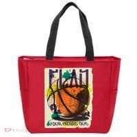 Play Your Heart Out Basketball Tote Bag thumb 0