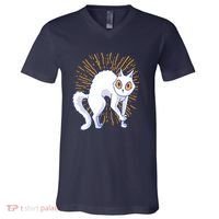 Playful Cat V-Neck T-Shirt thumb 0