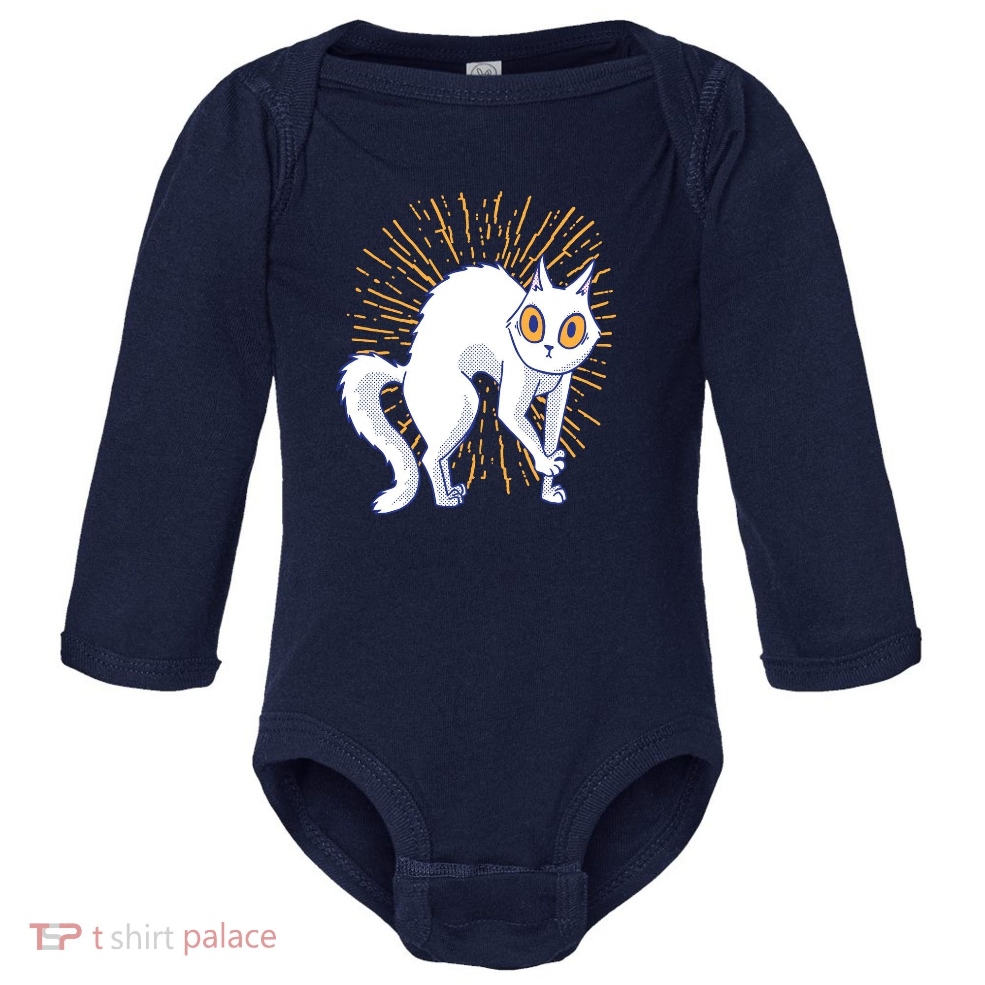 Playful Cat Baby Long Sleeve Bodysuit