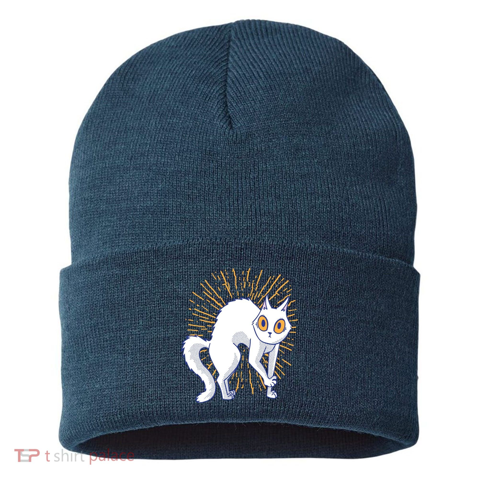 Playful Cat Sustainable Knit Beanie