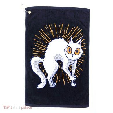 Playful Cat Golf Towel