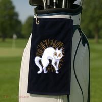 Playful Cat Golf Towel thumb 2
