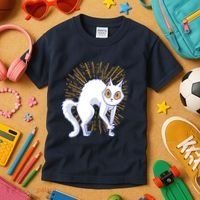 Playful Cat Kids T-Shirt thumb 3