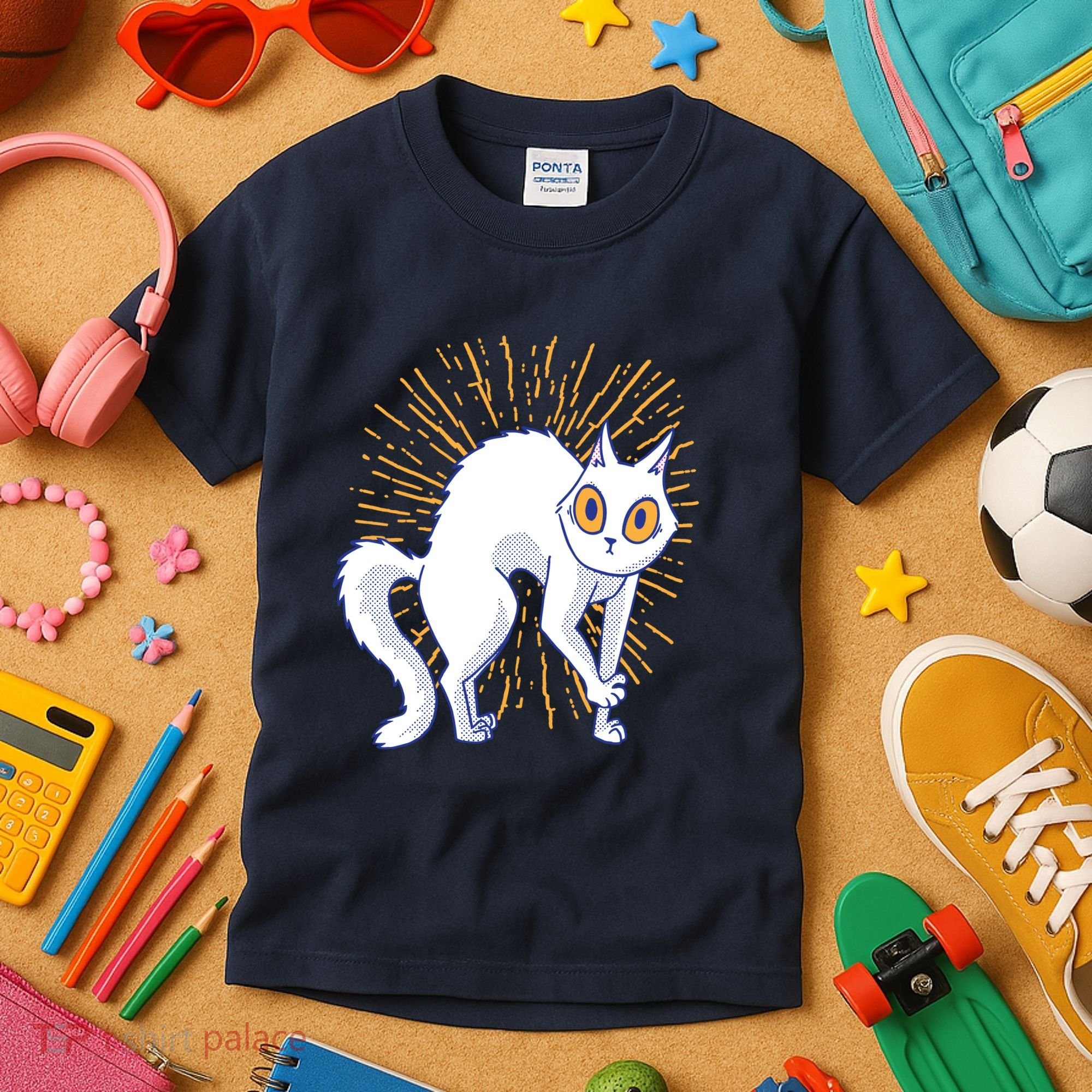 Playful Cat Kids T-Shirt