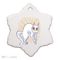 Playful Cat Ceramic Ornament thumb 0